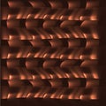 Abstract vector background in brown, golden metallic colors. Imitation of copper and the glow of fire.