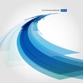 Abstract vector background element in blue and white colors perspective Royalty Free Stock Photo
