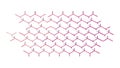 Pink Geometric Wireframe Pattern Vector, vector design Generative AI Royalty Free Stock Photo