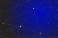 Abstract vector background of geometry shape and connected line link.