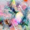 Abstract vector background with ink colored lines in psyhodelic Royalty Free Stock Photo