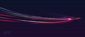 Abstract vector background with light glow lines in speed motion composition