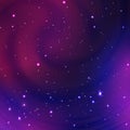 Abstract vector background with night sky and stars. illustration of outer space and Milky Way