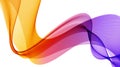 Abstract vector background with orange and purple smooth color wave