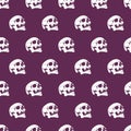 Abstract Vector Background with Spooky Head Bone Skull Graphic Art