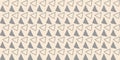 Abstract vector background in trending colors. Hand drawn grey triangles on a champagne background.