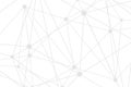 Abstract vector background. Triangle network pattern. Grey white illustration for technology, science, neural, net Royalty Free Stock Photo