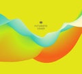 Abstract vector background of waves. 3D Vector Illustration. Design Template