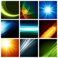 Abstract vector backgrounds collection modern