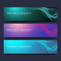 Abstract vector banners templates for web site. Scientific background genetic engineering and gene manipulation