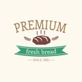 Abstract vector bread vintage logo element. Cakes