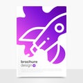 Abstract Vector Brochure Design. Startup Vector Brochure Mockup. Company Brochure Templates. EPS10