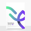 Abstract Vector Brochure Templates. Creative Vector Brochure Mockup. Business Brochure Design. EPS10 Royalty Free Stock Photo