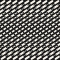 Abstract vector chains pattern. Monochrome geometric seamless background