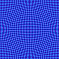 Abstract vector checkered seamless pattern with distortion effect. Blue, purple Royalty Free Stock Photo