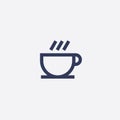 Abstract vector coffee or tea cup icon