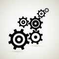 Abstract vector cogs - gears Royalty Free Stock Photo