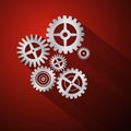 Abstract vector cogs - gears Royalty Free Stock Photo