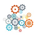 Abstract vector cogs - gears Royalty Free Stock Photo