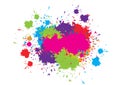 abstract vector color background of paint splashes. splatter paint color background design. illustration vector design Royalty Free Stock Photo