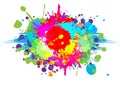 Abstract vector colorful background design. illustration vector Royalty Free Stock Photo