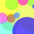 Abstract vector with colorful bubble elements