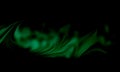 Abstract vector dark green shaded wavy background with movements of 3 d boll with texture, vector illustration. Royalty Free Stock Photo