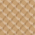 Abstract vector diagonal lines grid weave seamless pattern background. Cascading 3D effect zig zag criss cross ribbon