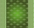 Abstract Vector Floral Ornamental Border. Lace Pattern Design On Green Royalty Free Stock Photo