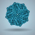 Abstract vector flower. Element for design.