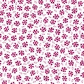 Abstract vector flowers seamless pattern