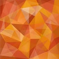 Abstract vector geometric crystal red orange