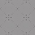 Abstract Optical Illusion Concentric Stripe Line Luxury Seamless Pattern Element Artwork