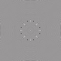 Luxury Concentric Stripe Line Circle Optical Illusion Effect Line Art.Geometric B/W Seamless Pattern Vector Object Background