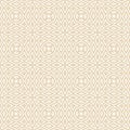 Abstract vector geometric seamless pattern. Gold and white background with small outline mosaic shapes Royalty Free Stock Photo