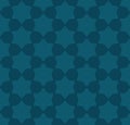 Abstract vector geometric seamless pattern. Teal color. Oriental ornament Royalty Free Stock Photo