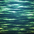 Abstract vector green space background. Cyber ripples. Threads of glowing particles and light rays. Royalty Free Stock Photo