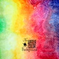 Abstract vector hand drawn rainbow color Royalty Free Stock Photo