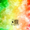 Abstract vector hand drawn rainbow color Royalty Free Stock Photo