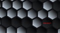 Abstract vector hexagonal geometry background. Surface polygon pattern with hexagon shadows, honeycomb. 3D design technology Royalty Free Stock Photo