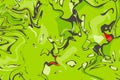 Abstract vector horizontal acid green pattern. Background with blots and stains, imitation of blurred paint.