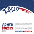 An abstract vector illustration of Armed Forces Day