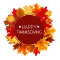 Abstract Vector Illustration Autumn Happy Thanksgiving Background Royalty Free Stock Photo