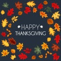 Abstract Vector Illustration Autumn Happy Thanksgiving Background Royalty Free Stock Photo