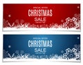 Abstract Vector Illustration Christmas Sale, Special Offer Background with Gift Box and Snow. Winter Hot Discount Card Royalty Free Stock Photo