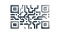 Deconstructed QR Code Abstract Wavy Digital, vector design Generative AI Royalty Free Stock Photo