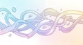 Abstract Pastel Gradient Ribbons Background Royalty Free Stock Photo