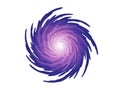 Dynamic Purple Spiral Vortex Abstract Design Royalty Free Stock Photo