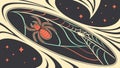 Spider & Web Abstract Pattern, Digital Connectivity Concept, vector design Generative AI Royalty Free Stock Photo