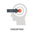 Perception icon concept Royalty Free Stock Photo